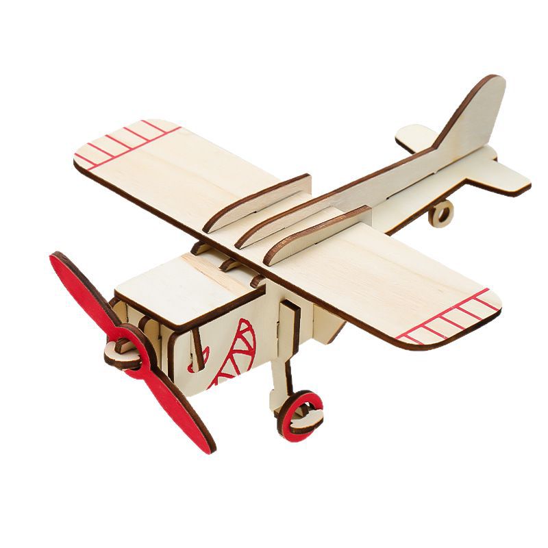 Stegosaurus simulation ancient dinosaur animal model children's educational wooden jigsaw puzzle toy DIY hand-assembled 3D Item Picture