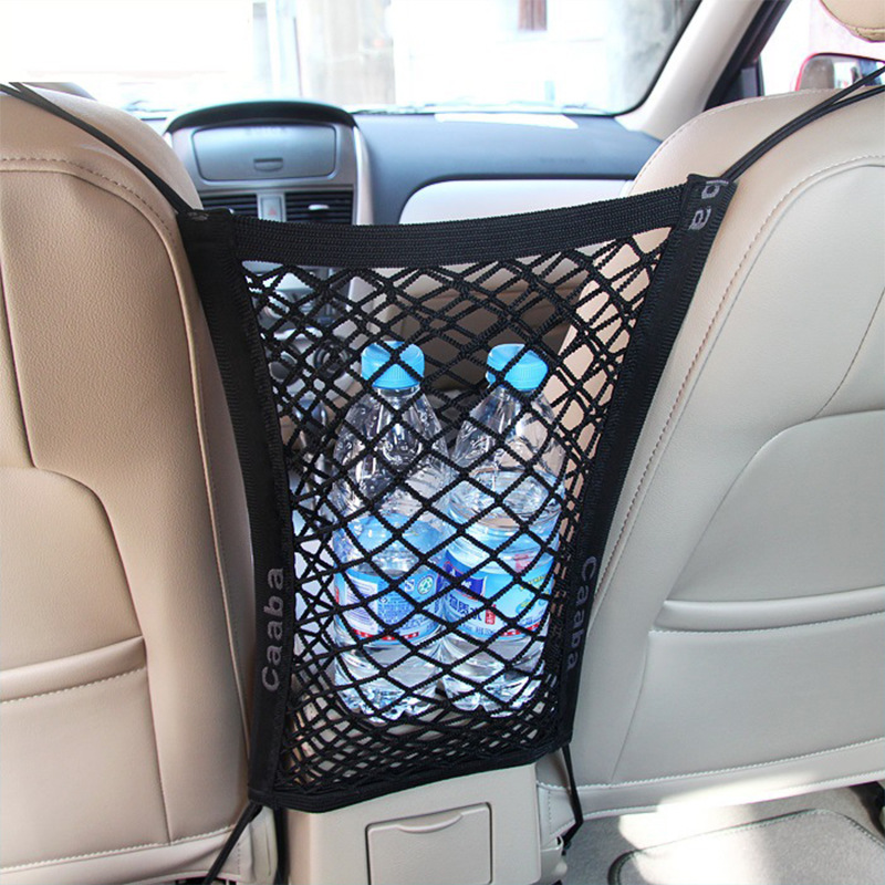 Car seat compartment storage net, car protective shield net, isolation storage net, seat back storage bag, car child protection Specification image