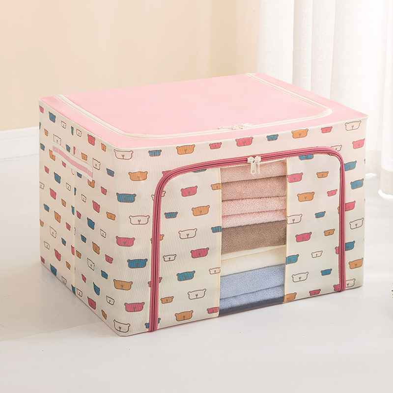 Customized and wholesale Oxford cloth storage boxes, steel frame boxes, baina boxes, cotton quilts, bags, clothes sorting boxes, moisture-proof and dust-proof Application Scenario