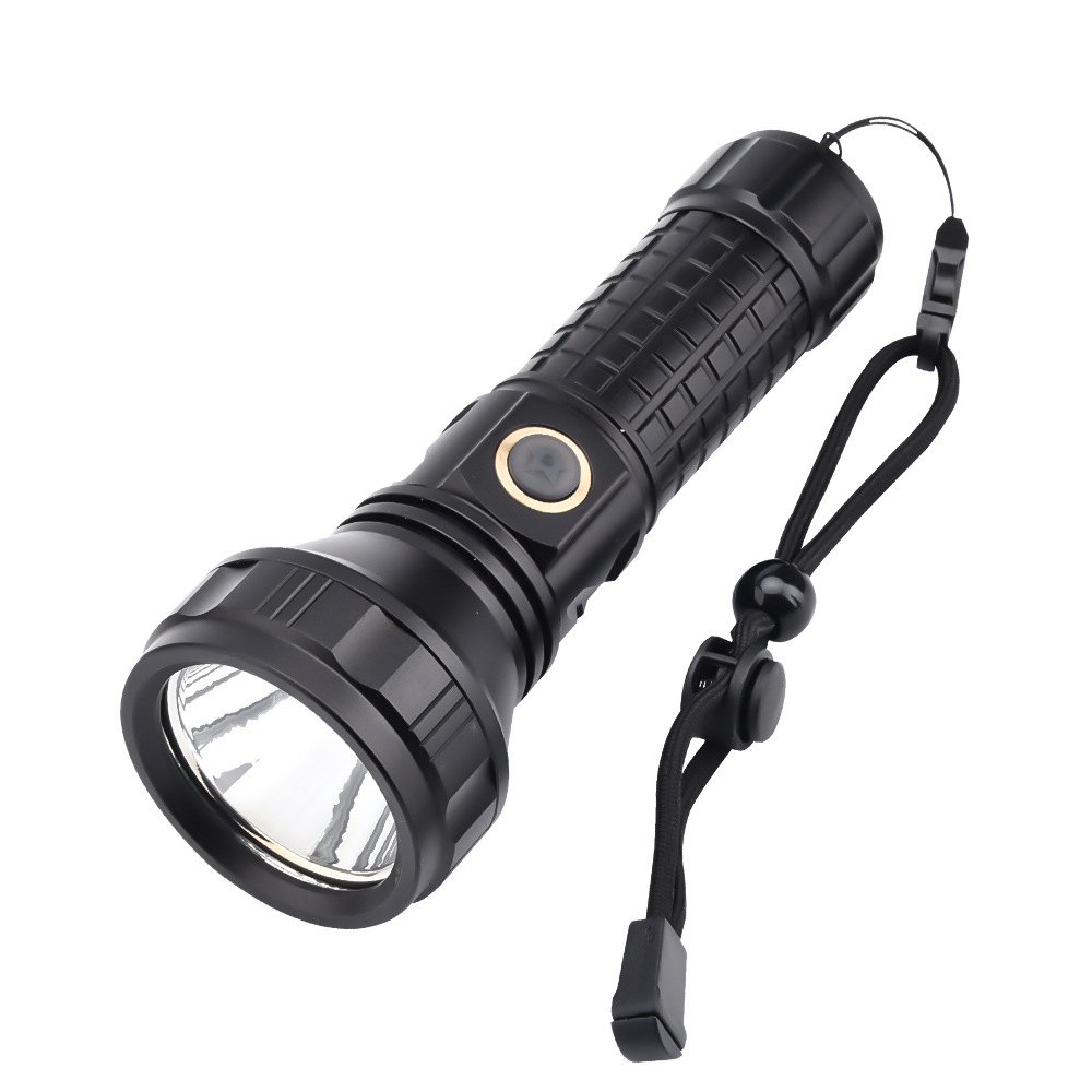 Cross-border new t40 powerful flashlight usb charging outdoor led cycling wild fishing patrol 26650 flashlight Item Picture