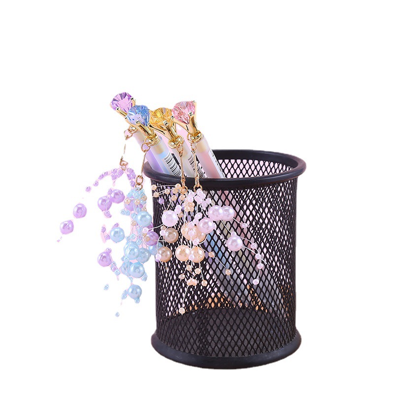 Oufeiya 5380 Diamond and Pearl Pendant, Activity Pencil, Cute and girlish heart Pendant, Mechanical pencil, Office stationery Application Scenario