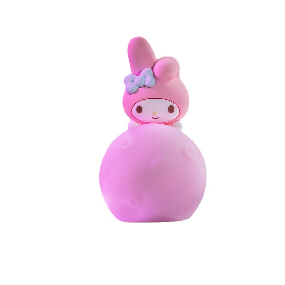 The official Sanrio Moon series night light ornament, a silicone cartoon creative gift, is a cute night light Item Picture