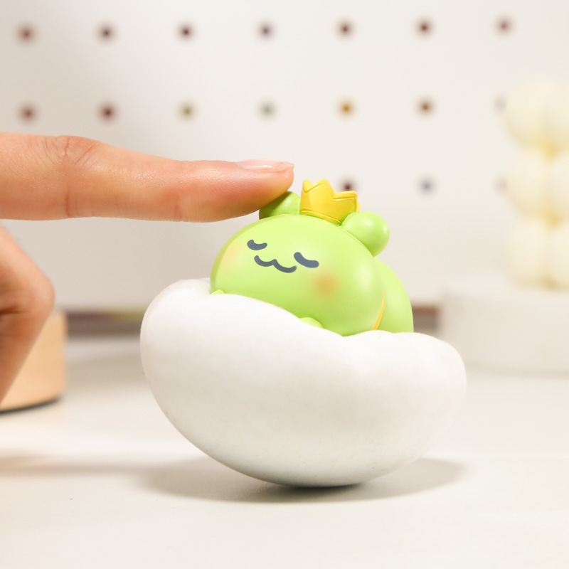 云朵乐园摇摇可爱动物睡觉解压休闲办公室桌面摆件树脂工艺品批发细节图