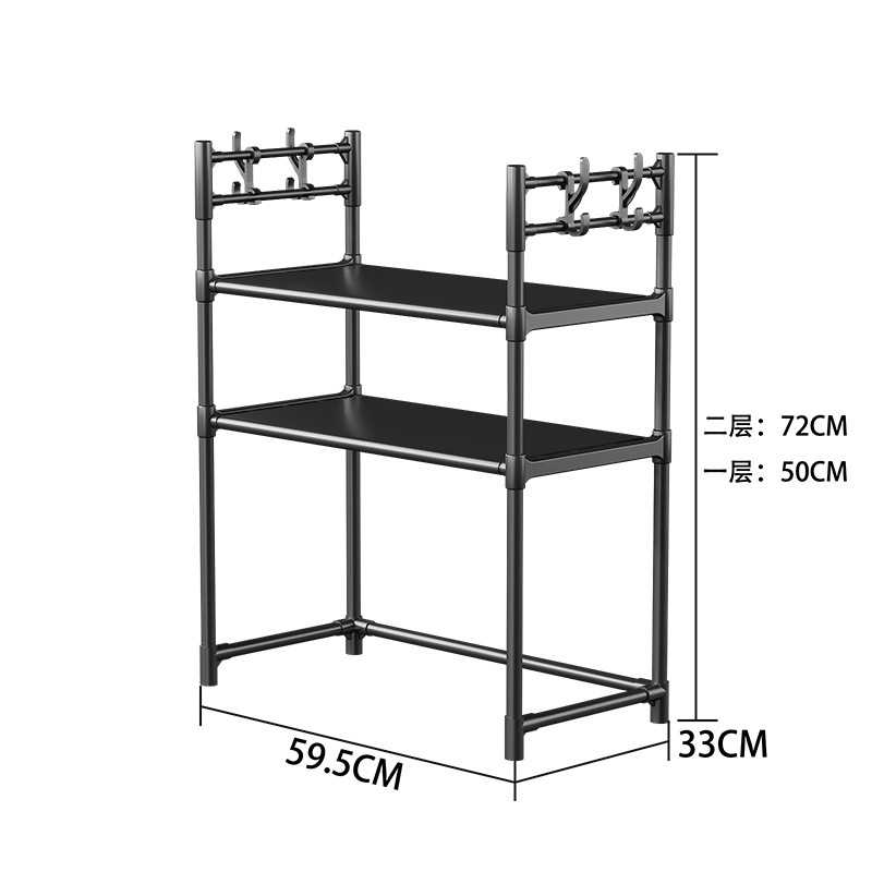 厨房置物架/厨房柜子/收纳架/居家收纳用品/置物架白底实物图