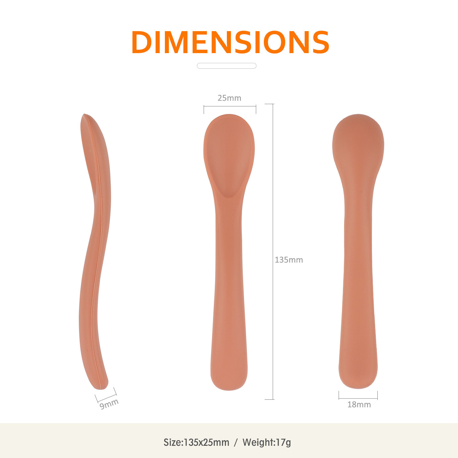 Children's learning to eat spoon, soft silicone small curved spoon, feeding tableware, complementary food spoon, baby training learning to eat spoon direct sales details Picture