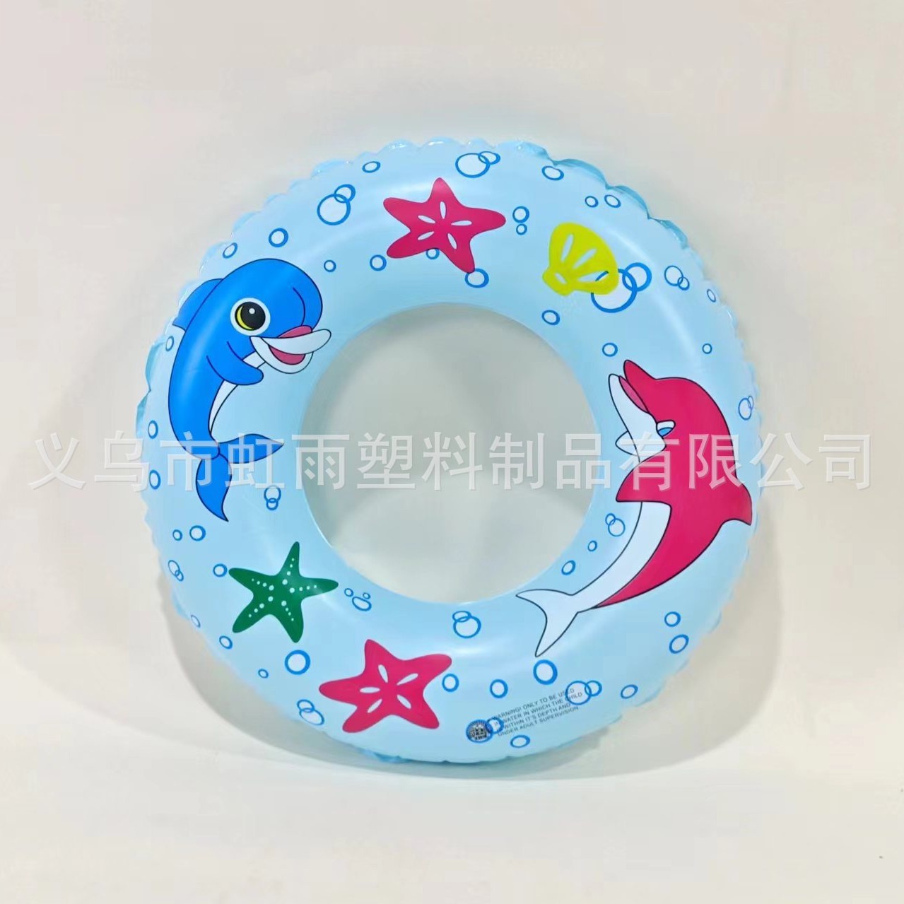 Factory direct sales of children's swimming rings, inflatable PVC life rings for children under 5 to 8 years old, 60# dolphin rings details Picture