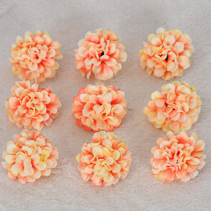 Simulated diy materials: flower head, bachelor's hat, Hanfu, dandelion, flower head, hair accessory, ping-pong ball, chrysanthemum head, simulated flowers Application Scenario