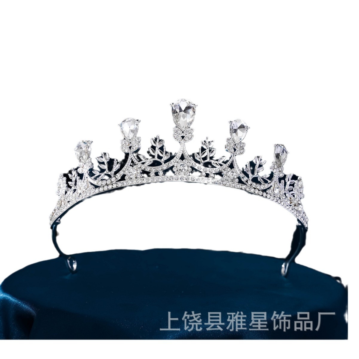 Fashionable bride headwear, bride party diamond wedding celebration hair accessory, crown Item Picture