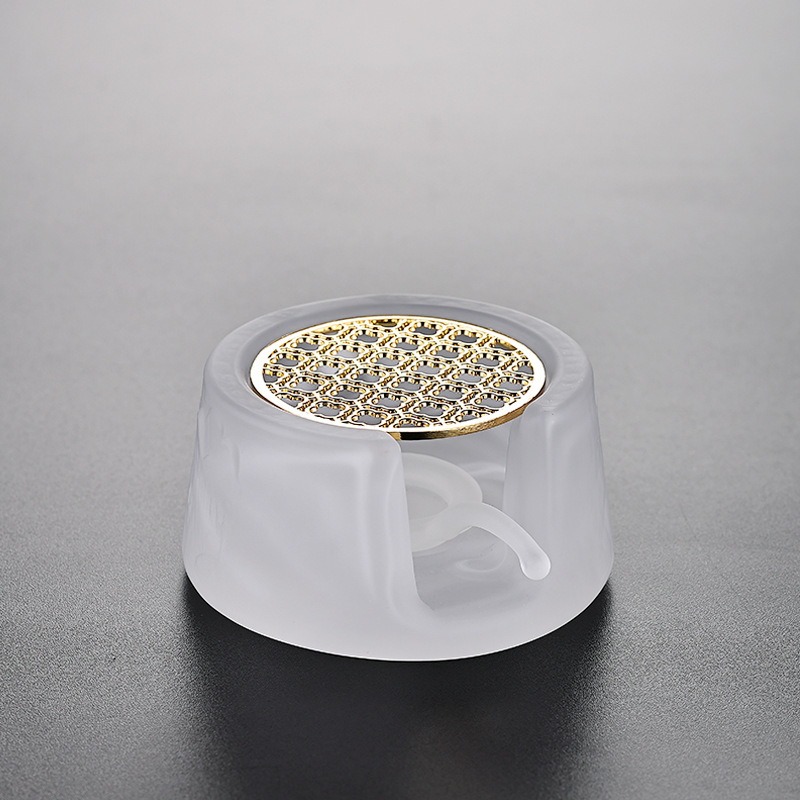 水晶玻璃温茶器蜡烛保温炉茶道零配件公道杯茶壶加热底座暖茶炉细节图