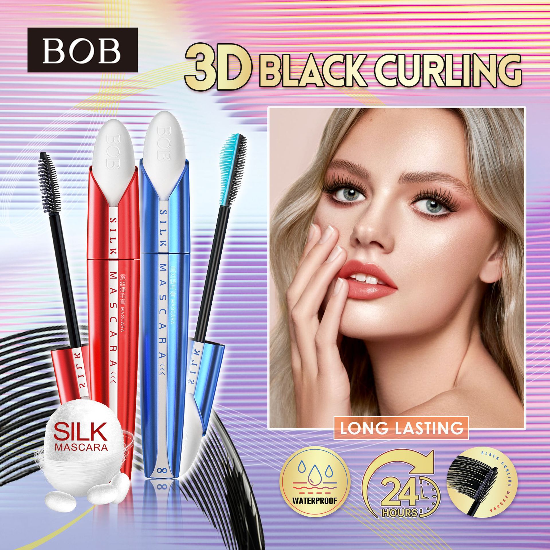 Cross-border bob wears makeup without smudge mascara Application Scenario