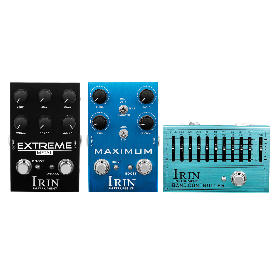 IRIN electric guitar effects, audio simulation, distortion, overload, ten-band EQ equalizer, guitar single-piece effects details Picture