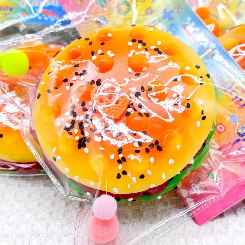 爆款可爱食玩仿真汉堡创意蛋挞网红发泄工厂批发