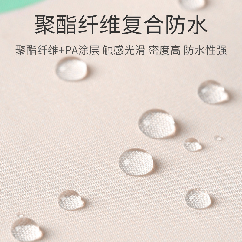 Children's protective covers are waterproof and dirt-resistant. They are worn on the outside. Babies wear them backwards. Boys and babies eat in bibs. Girls wear drawing aprons Specification image