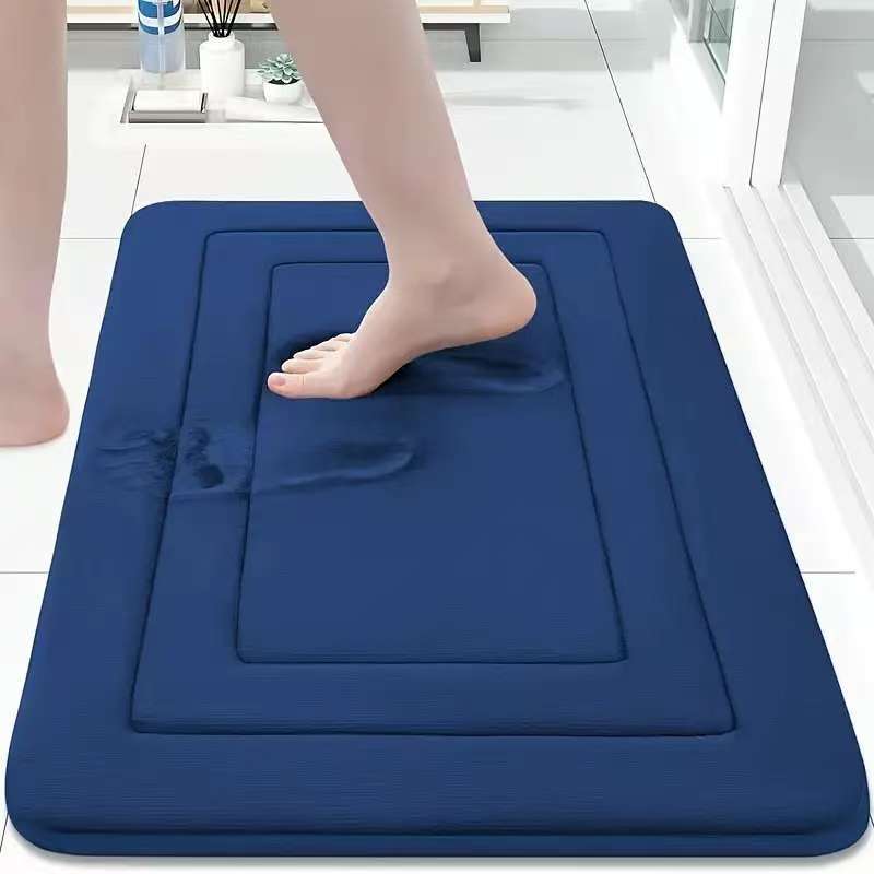 Cross-border bathroom floor MATS, thickened memory foam, anti-slip MATS for bathroom doors, coral fleece foot MATS, direct supply and wholesale from the manufacturer Specification image