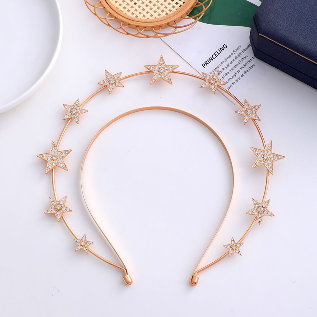 Wholesale of new Lolita Moon Virgin Mary Halo earrings and headbands, European and American fashionable alloy headbands and hair accessories Item Picture