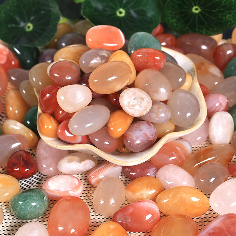 Nanjing Yuhua stone fish tank landscape stones, small stones, aquarium five-color stones, hydroponic flowerpots, pebble water plant tanks, Yuhua details Picture