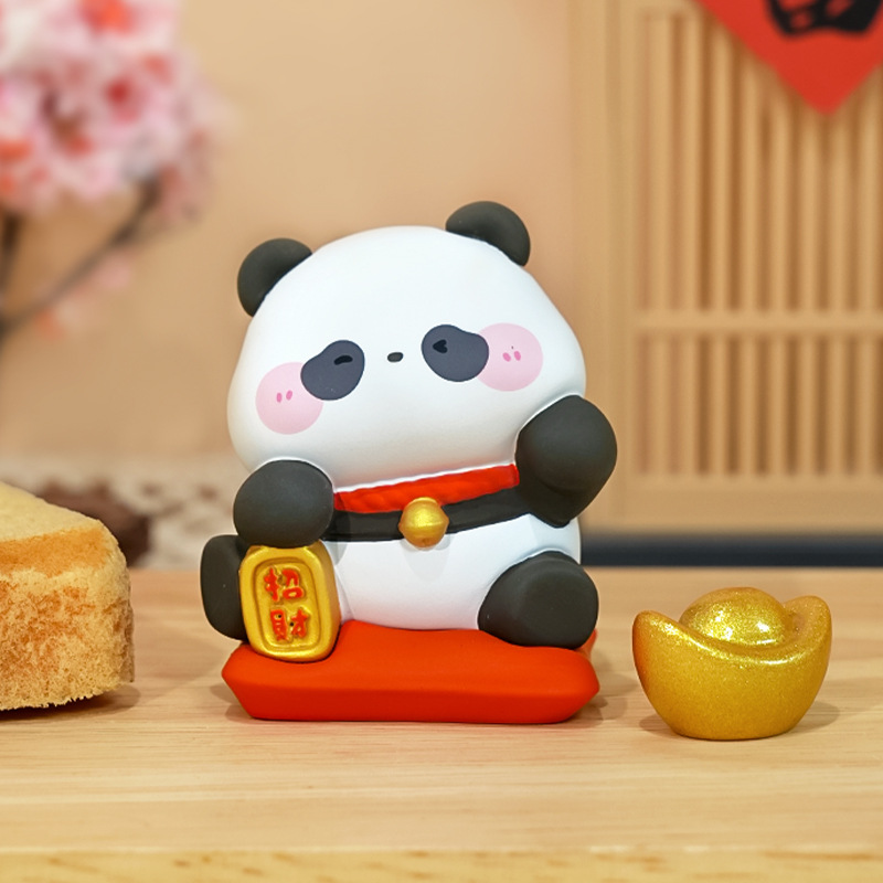 Wish to give your girlfriend a creative birthday gift with a red panda blind box, trendy tabletop, cute ornaments, and workstation decorations Specification image