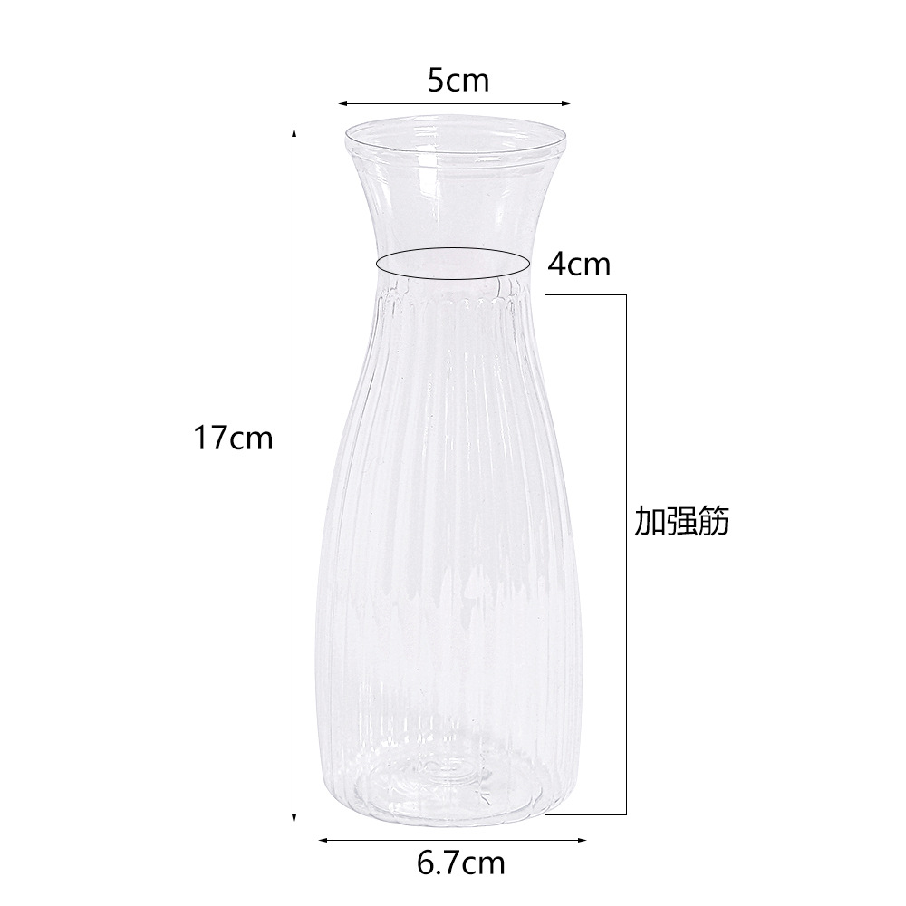 Plastic flower pot factory, transparent flower art, flower cultivation and awakening vase, modern style flower pot, fresh flower container, flower wrapping magic tool Item Picture