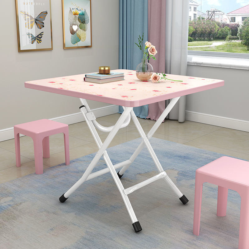 ⭐ Folding table, folding dining table, simple household dining table, rental house, street stall, simple small apartment dining table Application Scenario