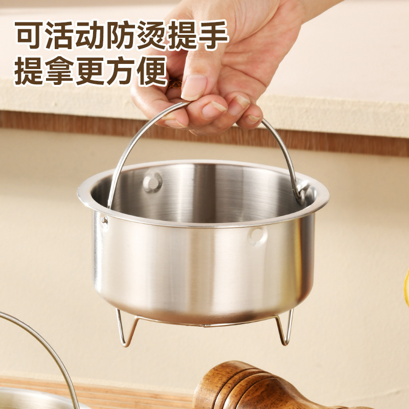 304 stainless steel steaming bowl, baby complementary food, household mini steamer, children's steam pot, steamed egg custard Application Scenario