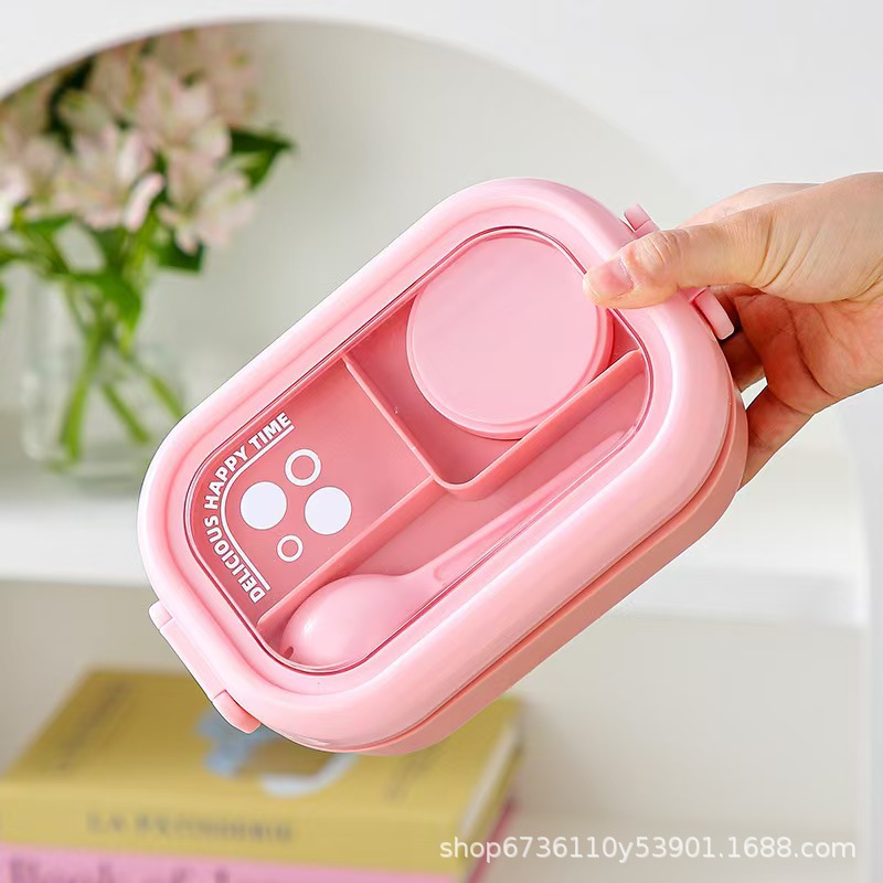 304不锈钢外贸饭盒创意饭盒学生上班族午餐盒便携外出便当盒