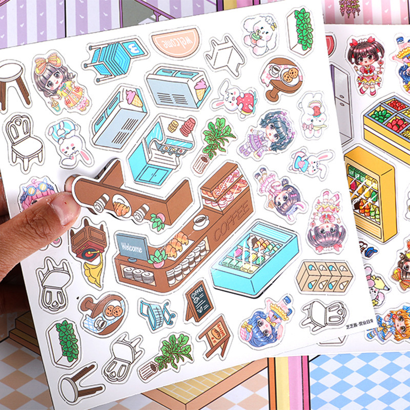 Muxi Youchuang 3d Magnetic Scenery Zhi Zhi Jiang Series Toys Magnetic Stickers Magnet No Cutting Quiet Book wholesale details Picture