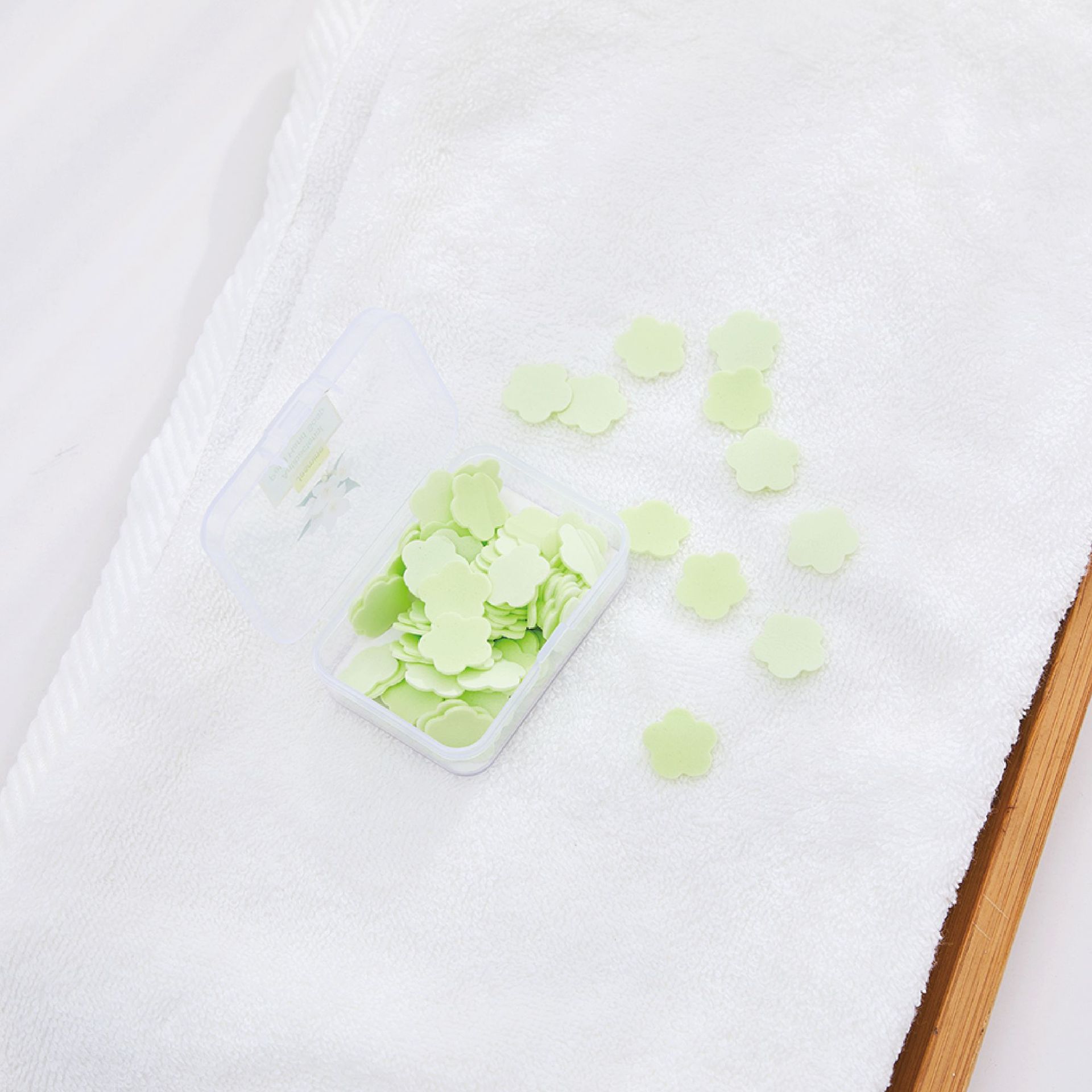 次性肥皂片旅游便携式香皂纸香皂片学生儿童随身携带花瓣洗手片定细节图