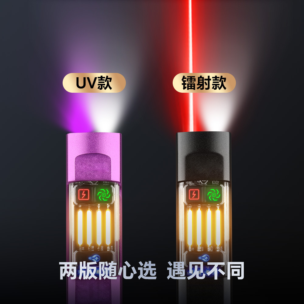 A multi-functional small square box high-brightness household outdoor lighting flashlight with eight light sources, portable and rechargeable magnetic suction flashlight for people who go to bed late details Picture