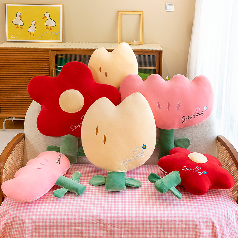 Wholesale from the manufacturer of the same style of popular flower-shaped cushions, sofa plush ornaments, office cushions and sleeping gadgets as on Xiaohongshu