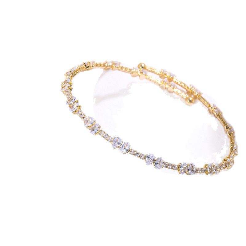 项链/珍珠/天然石项链/珍珠链条女款拼接气质/珍珠项链白底实物图