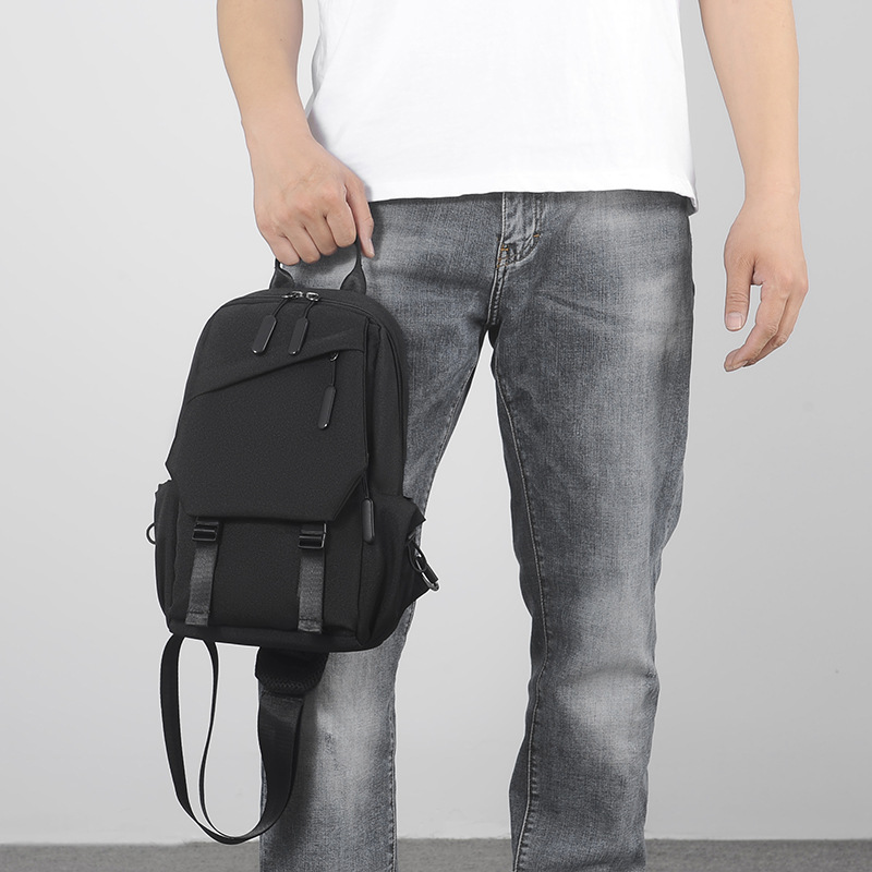 Hombre al aire libre viaje simple moda deporte estudiante una bolsa de hombro casual ligero moda crossbody bolsa de hombre pequeño details Picture