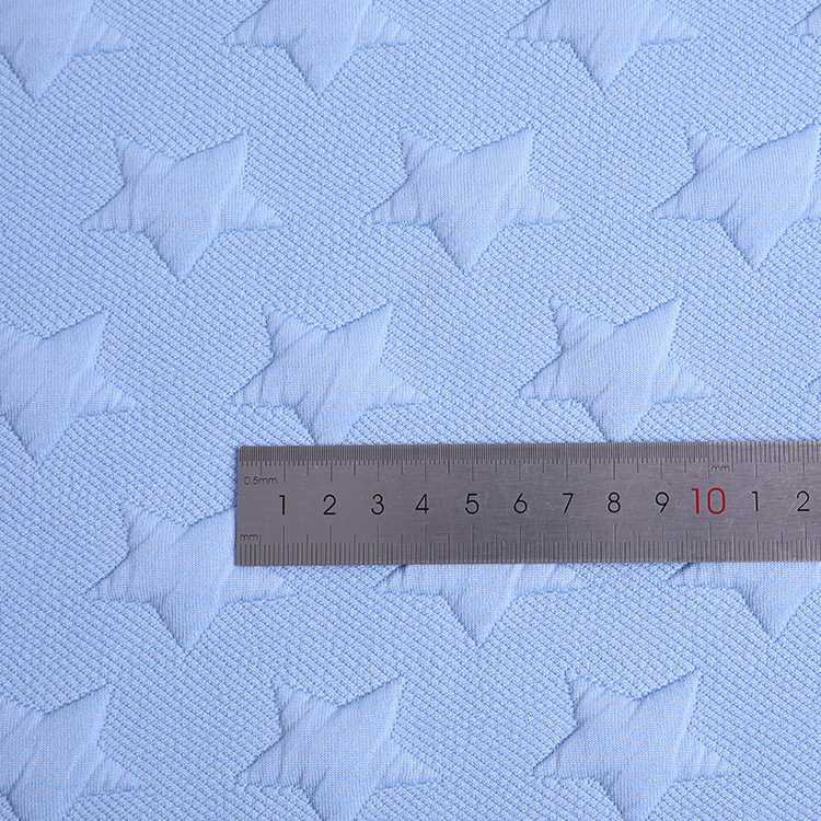 Knitted fabric elastic tr cotton-like air layer weft knitted jacquard fabric, home textile fashion, climbing suit fabric Specification image