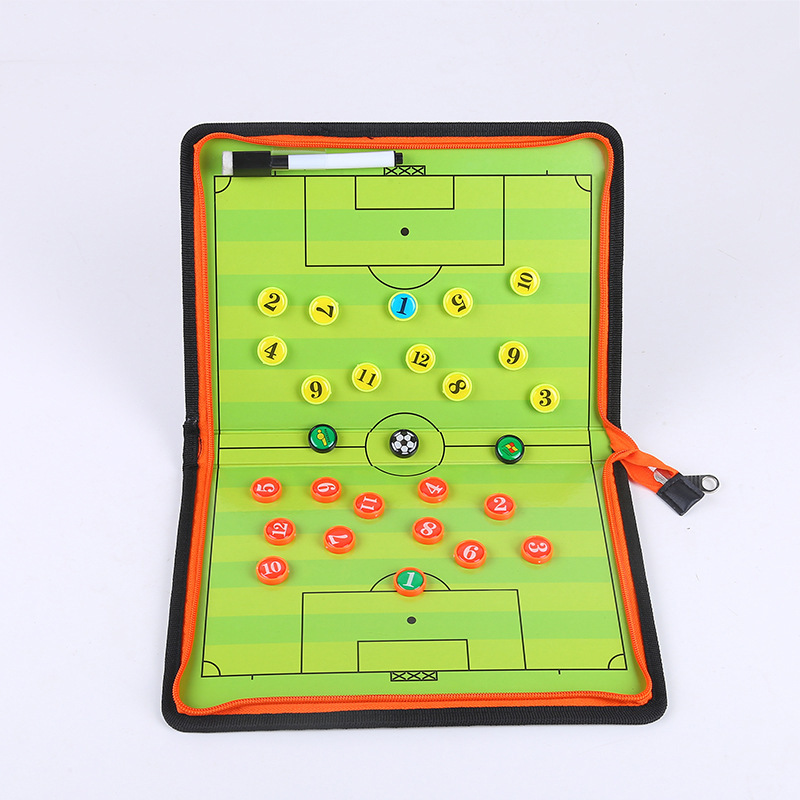 Professional portable basketball and football tactical board, coach command board, tactical board, practice whiteboard, magnet folding details Picture