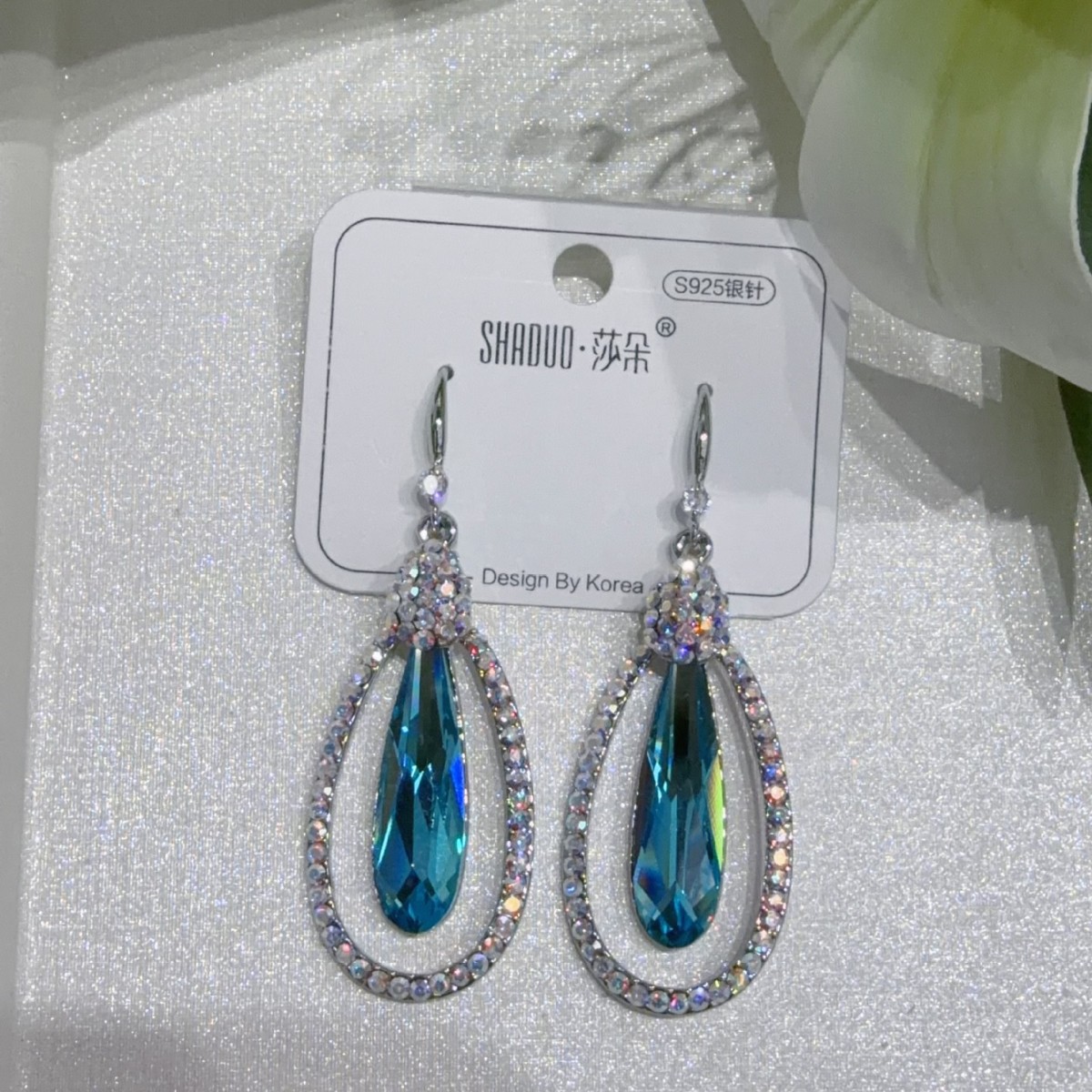 饰品/耳饰/耳环/珍珠耳环/大圈耳环925细节图