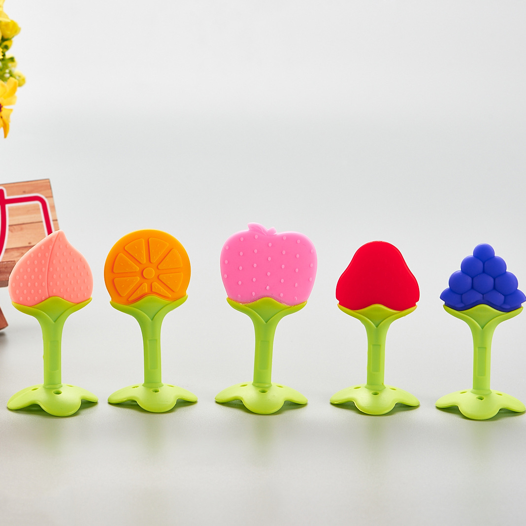 New cross-border teething rings, safe baby teething rings, baby teething sticks, fruit teething rings, strawberry, orange, grape fruit teething rings, odorless Application Scenario