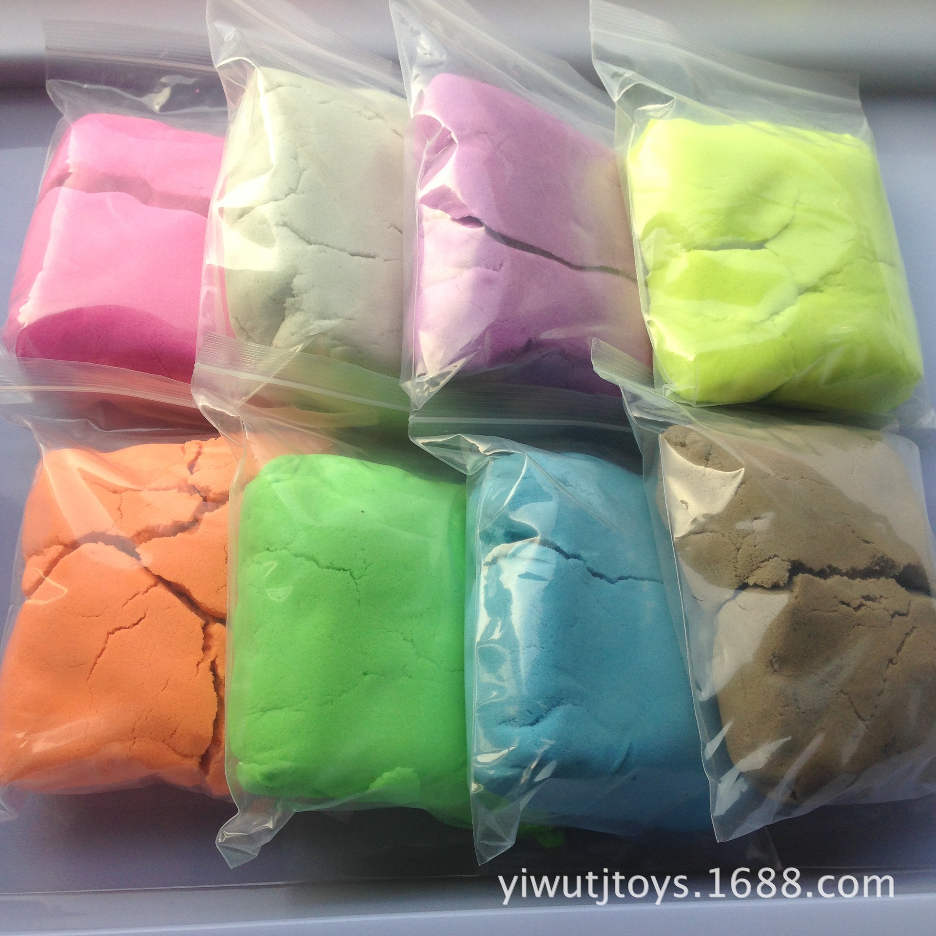 动力火星玩具沙自封袋一斤装厂家直批不粘手无气味亲子创意益智