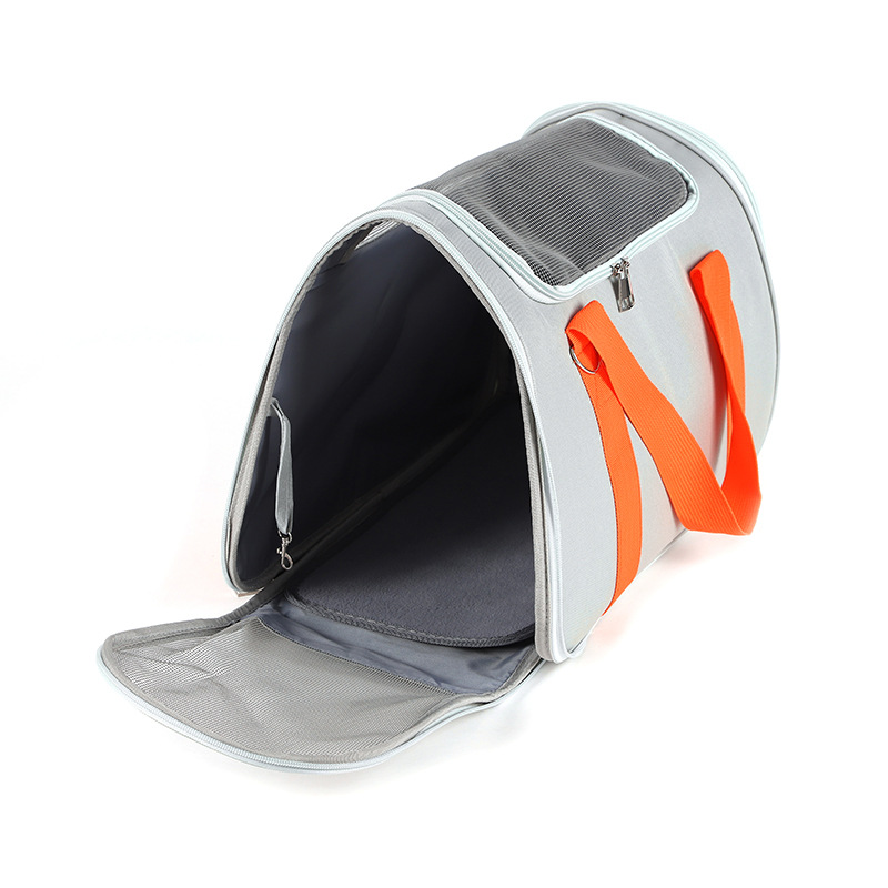 Rongka Pet Cross-border Travel Portable Casual Cat Bag can be carried diagonally. Oxford fabric waterproof handbag. Simple, breathable and stress-resistant pet bag Specification image