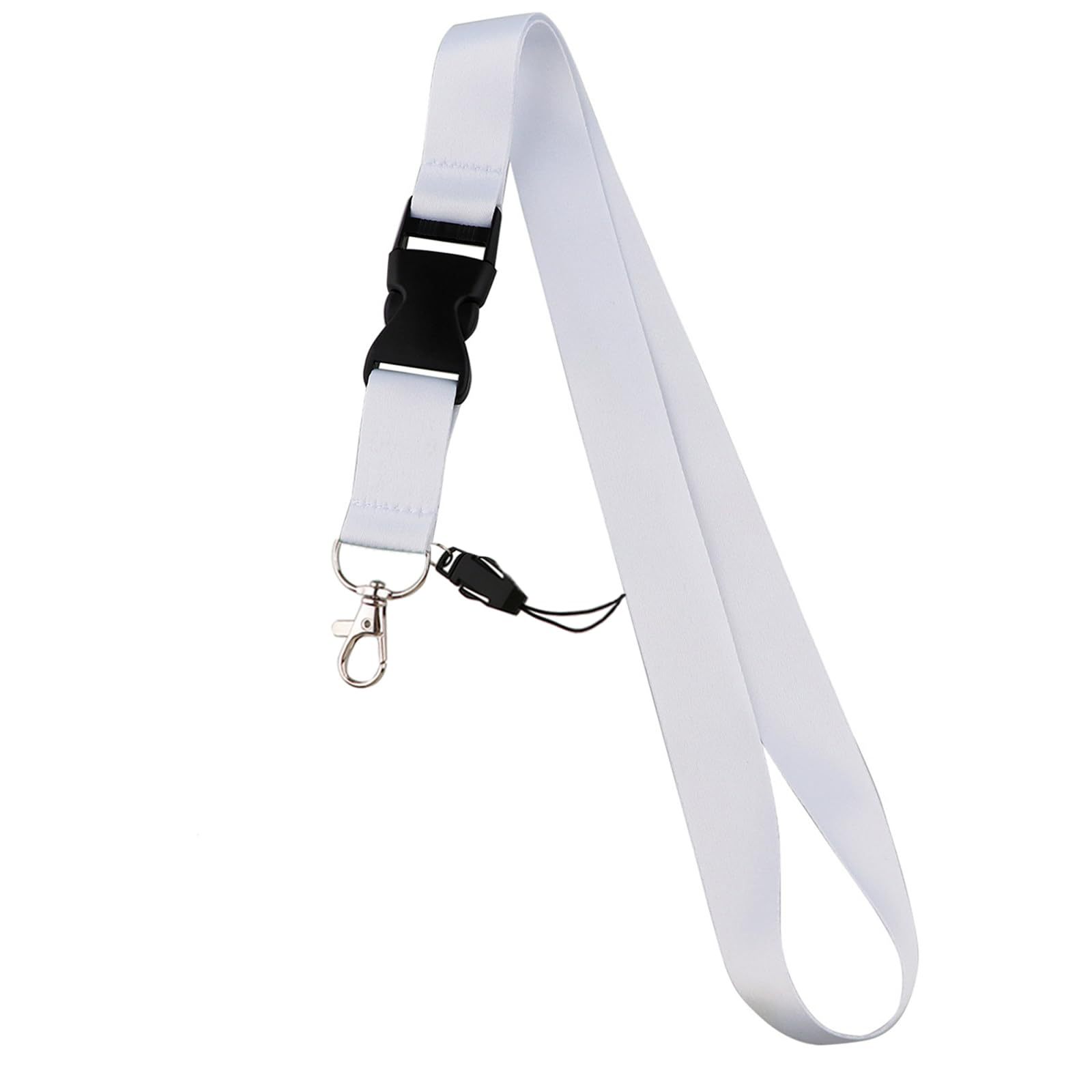 Cross-border exclusive polyester lanyards, safety buckles, heat transfer, color brand certificates, keys, work badges, certificates and lanyards Specification image