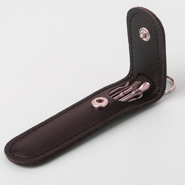 Creative 6-piece ear scorer set, portable box ear scorer and ear cleaning set, household adult spiral spring ear scorer Specification image
