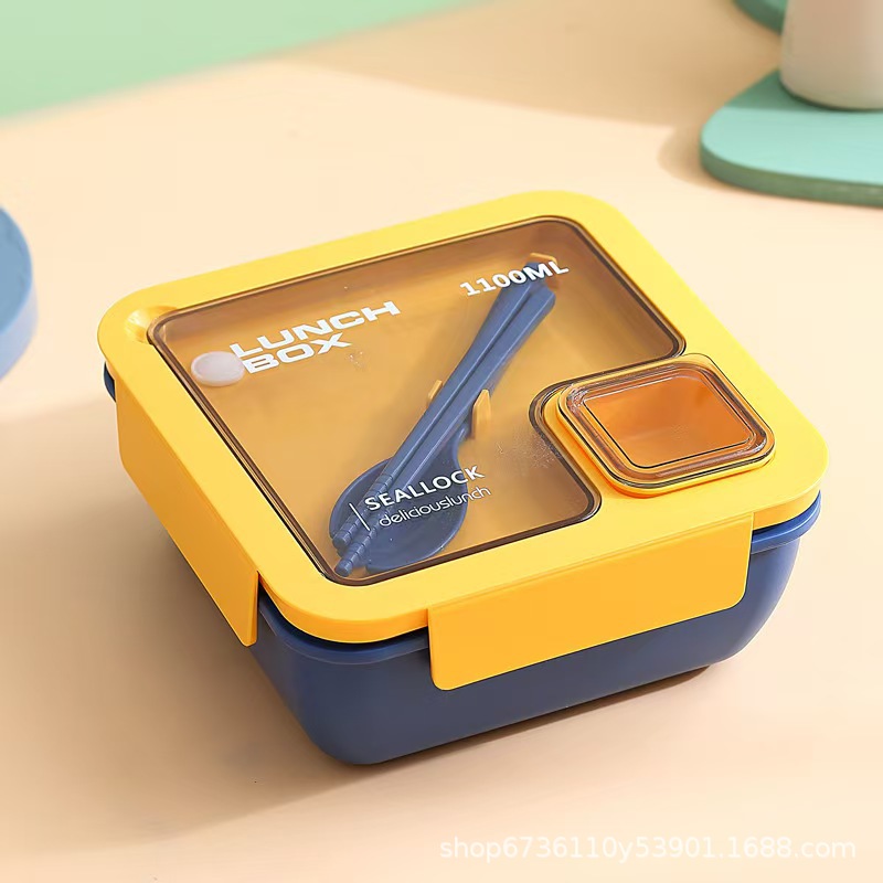 Student Japanese-style compartments lunch box, office worker sealed lunch box, microwave oven-safe and portable Student Japanese-style compartments lunch box, office worker sealed lunch box, microwave oven-safe and portable