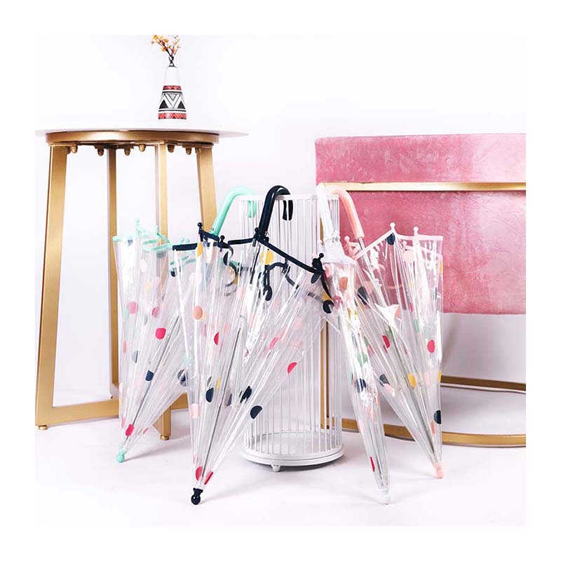 RST factory wholesale anti-pinch umbrellas, colorful polka dot cute cartoon children's rain protection products, logo available Item Picture