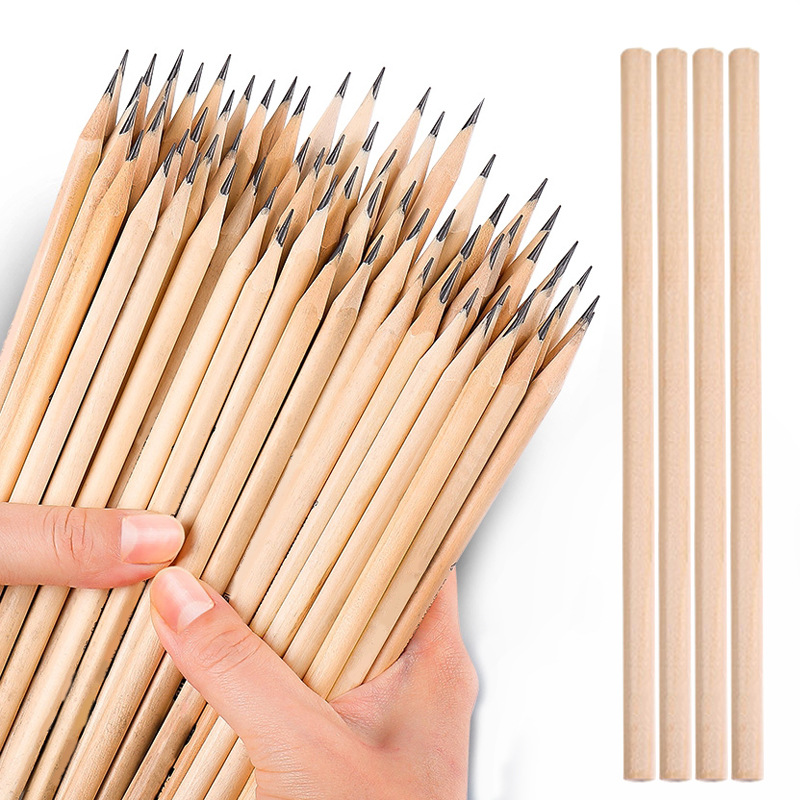 Hexagonal solid wood pencil HB daily writing stationery for primary school students' writing and drawing, wholesale of children's sketching and drawing pencils