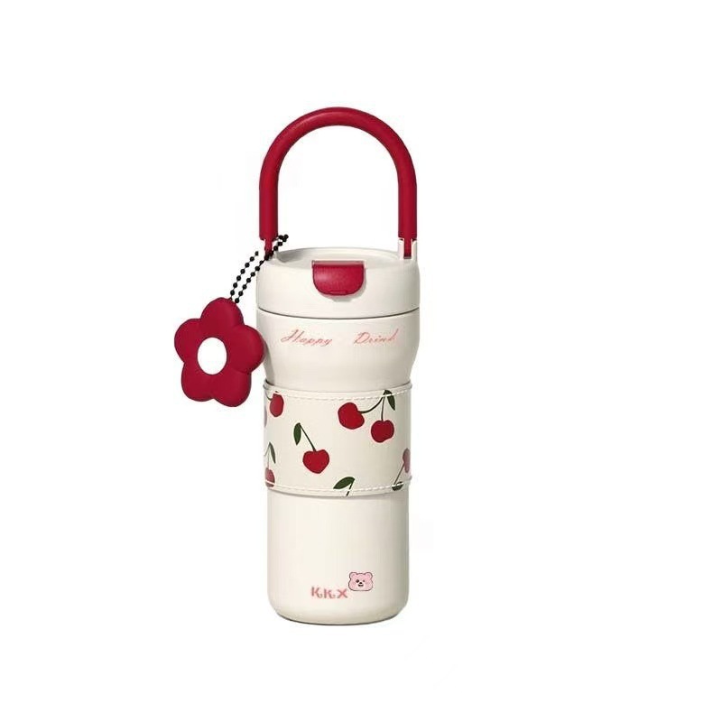 Light luxury hand-held water cup, 316 stainless steel insulated cup, high appearance level, outdoor large-capacity coffee cup for girls, travel cup Item Picture
