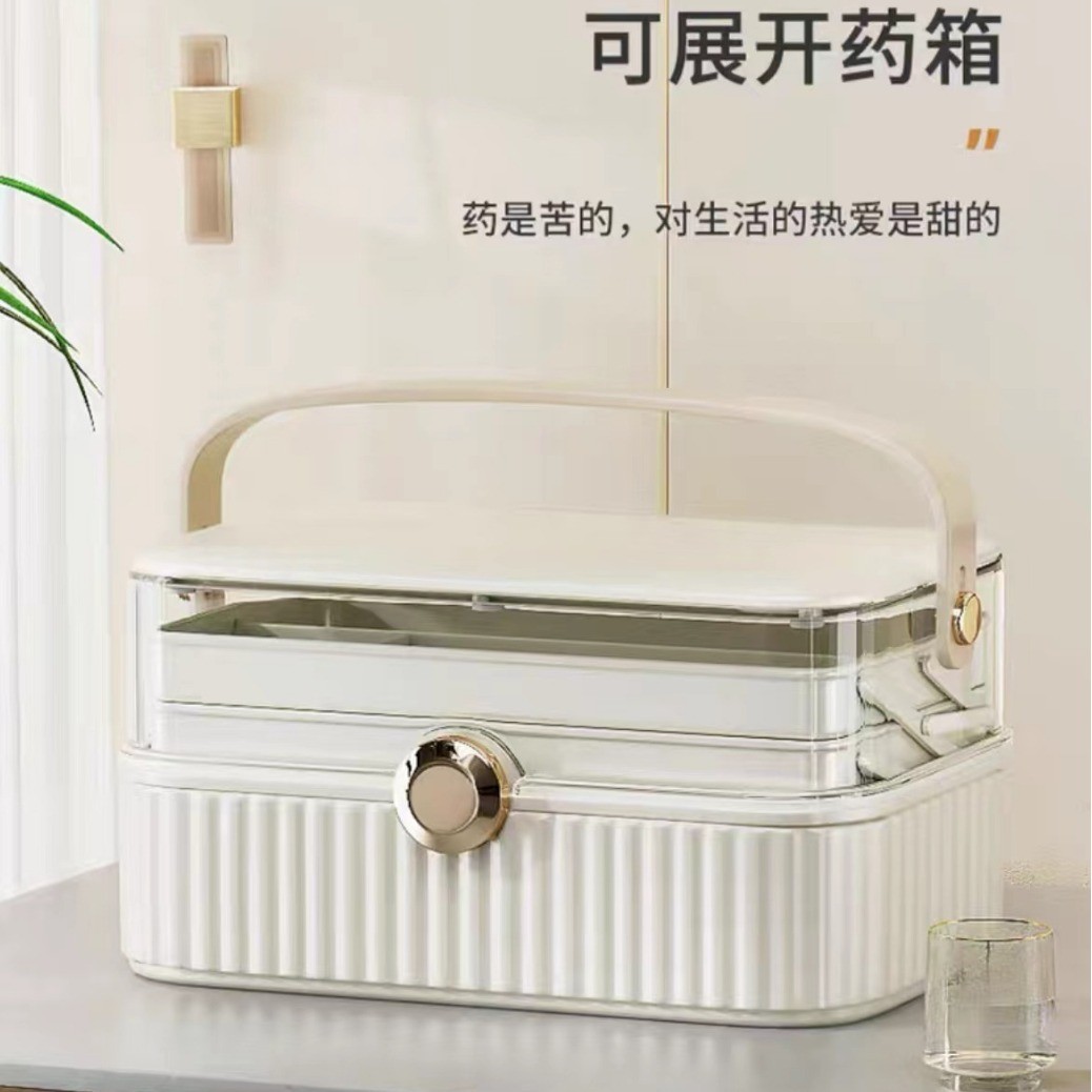 Medicine box, household medicine storage box, portable medicine box, large-capacity multi-layer regular medicine packaging box Application Scenario
