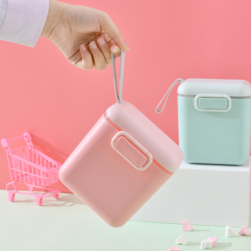 Portable milk powder box, milk powder packaging box, baby products, flower mud moisture-proof sealed portable version Specification image