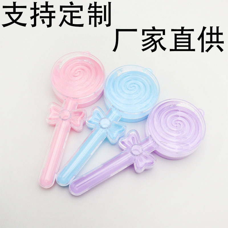 方圆收纳盒卡通粉色糖果款式小孩子饰品整理塑料盒厂家直发