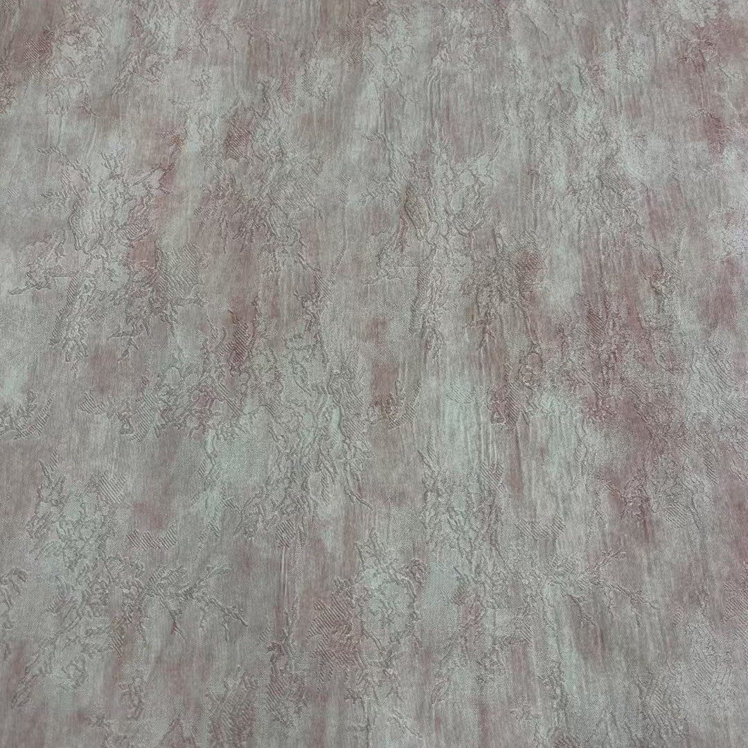 春夏新款炒色工艺梭织时装面料 100%聚酯纤维衬衫连衣裙布料细节图