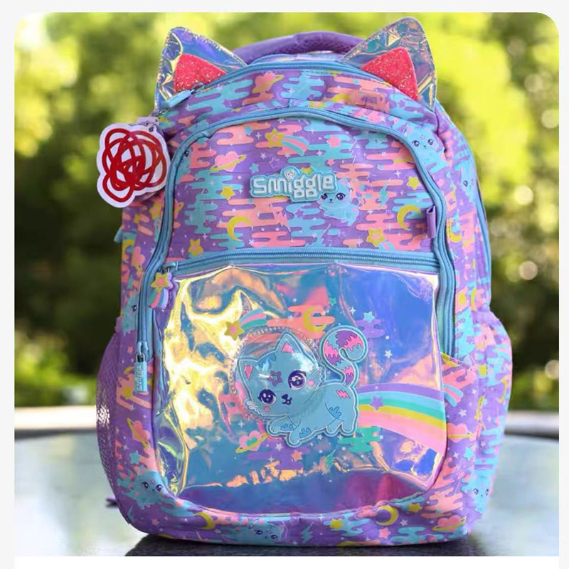 Australia smiggle mochila de la escuela cartoon mochila de gran capacidad mochila de los niños bolsa de ocio al aire libre bolsa de la pluma del estudiante details Picture