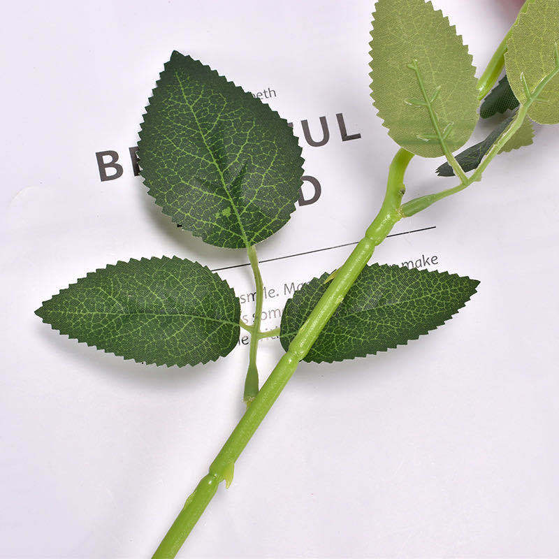 单支玫瑰花婚庆仿真花绢花家居酒店婚礼装饰假花厂家直供高仿真细节图