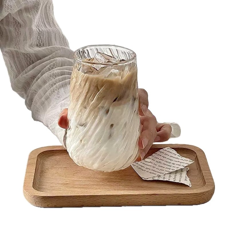 Cross-border safe packaging high borosilicate coffee cups, household high appearance level high-temperature resistant iced Americano latte glass drinking cups Item Picture